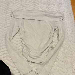 SHEIN Off-Shoulder Cream Top